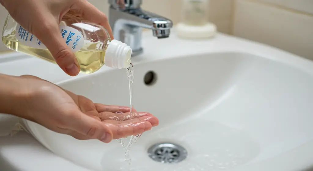 Baby oil in the sink, what happens is surprising