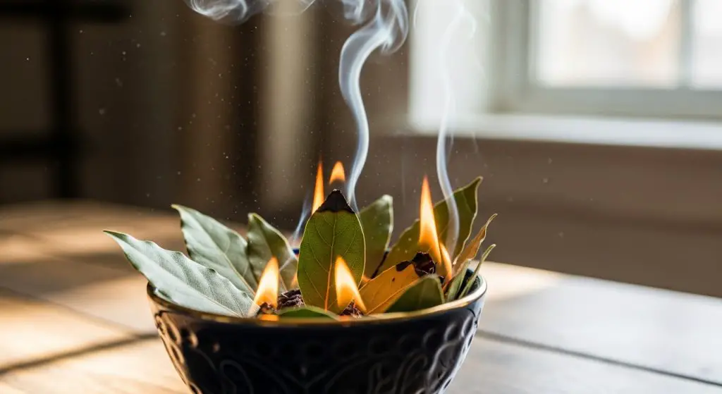 Burning bay leaves at home, surprising what happens 10 minutes later