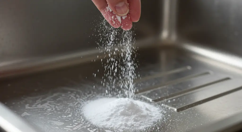 Cockroaches come out of the drain: just a handful and you’ll never see them again.