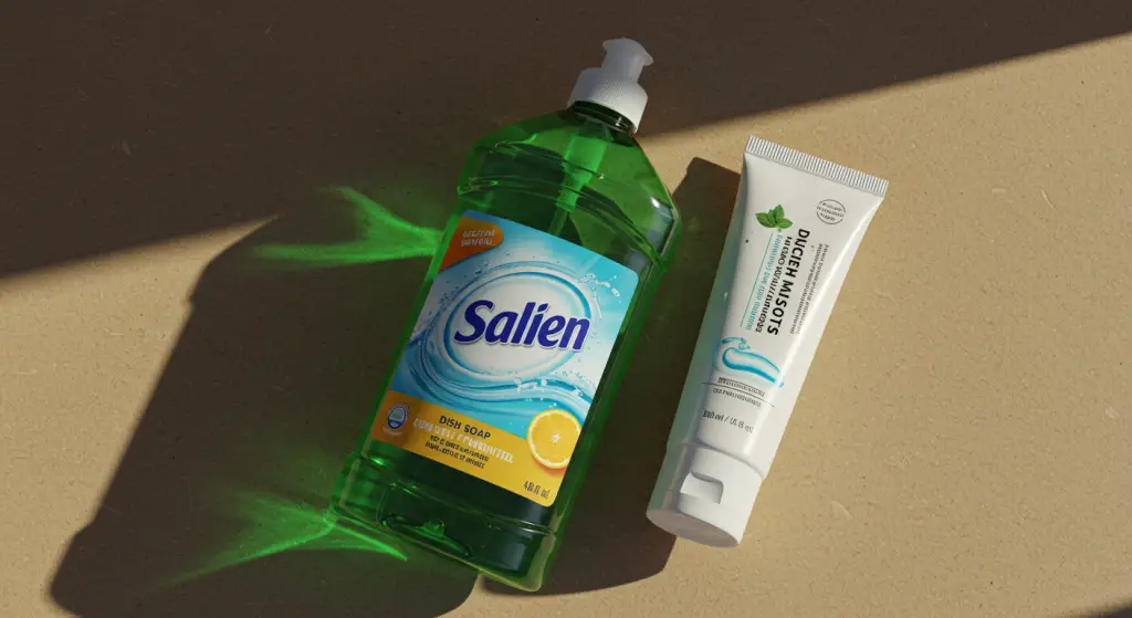 Dish soap and toothpaste: try mixing them together: the unexpected result