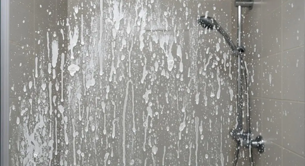 Limescale stains on shower glass: this ingredient makes everything shine again
