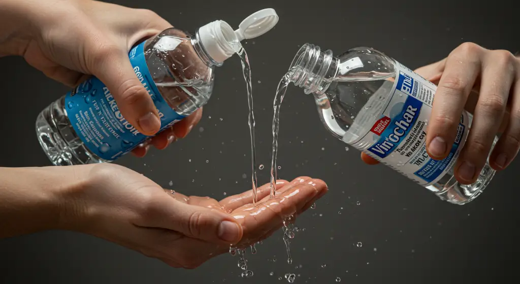 Mix alcohol and vinegar, you’ll save a lot of money on house cleaning.