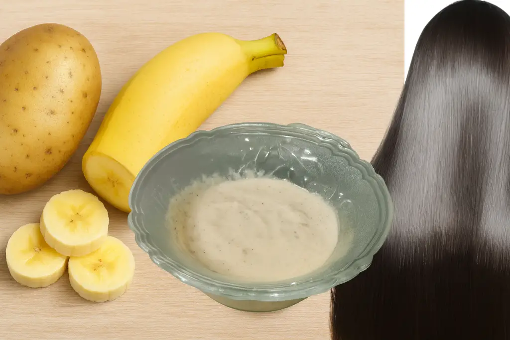 Potato and Banana: A Natural Keratin Boost for Stronger, Shinier Hair
