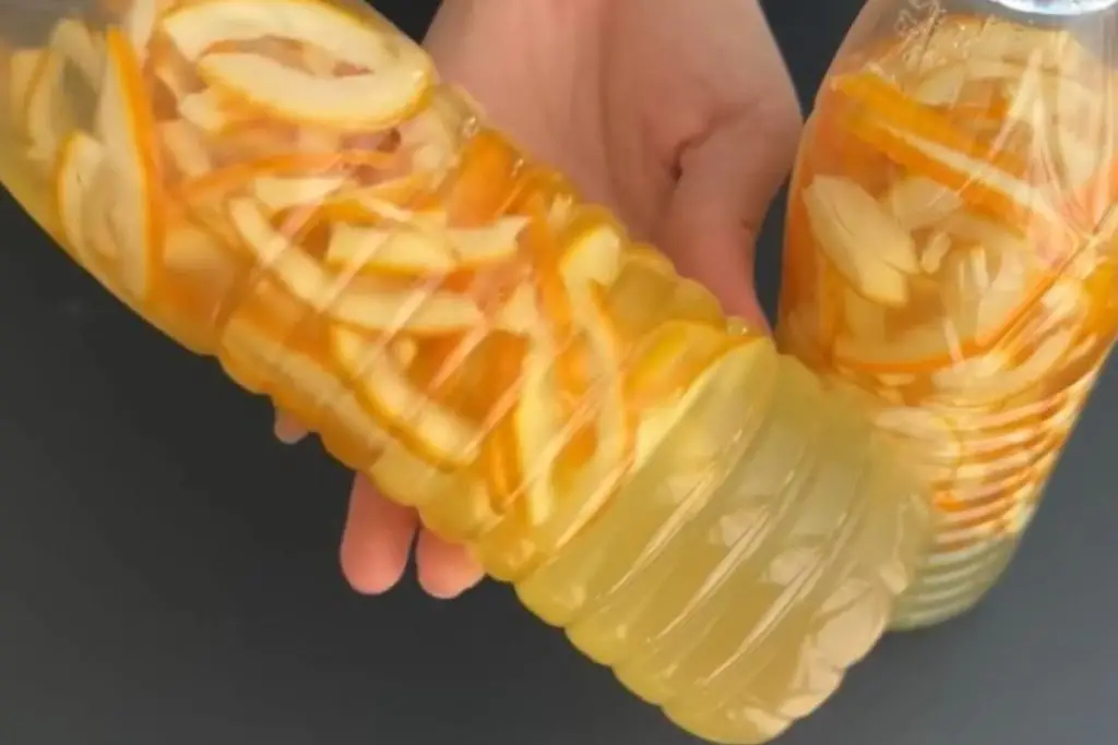 I put orange peels in a bottle: I do everything with them! Since I discovered this method I no longer throw them away